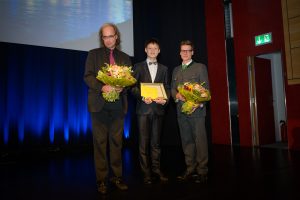 Certificate presentation by Prof. Weber and Mr. Kollinz